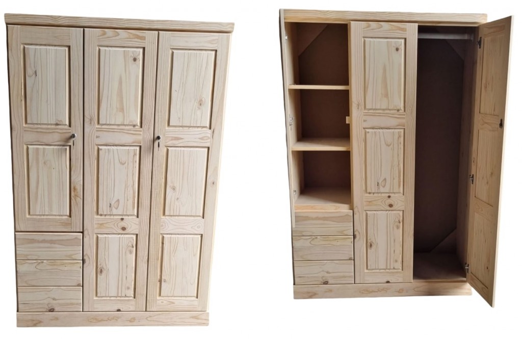 KTV 3 DOOR 3 DRAWER ROBE KTV 3 DOOR 3 DRAWER ROBE